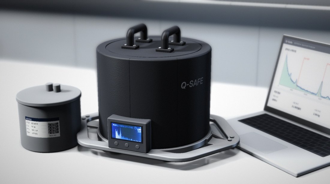 QSF800 series food radioactivity analyzer in a laboratory